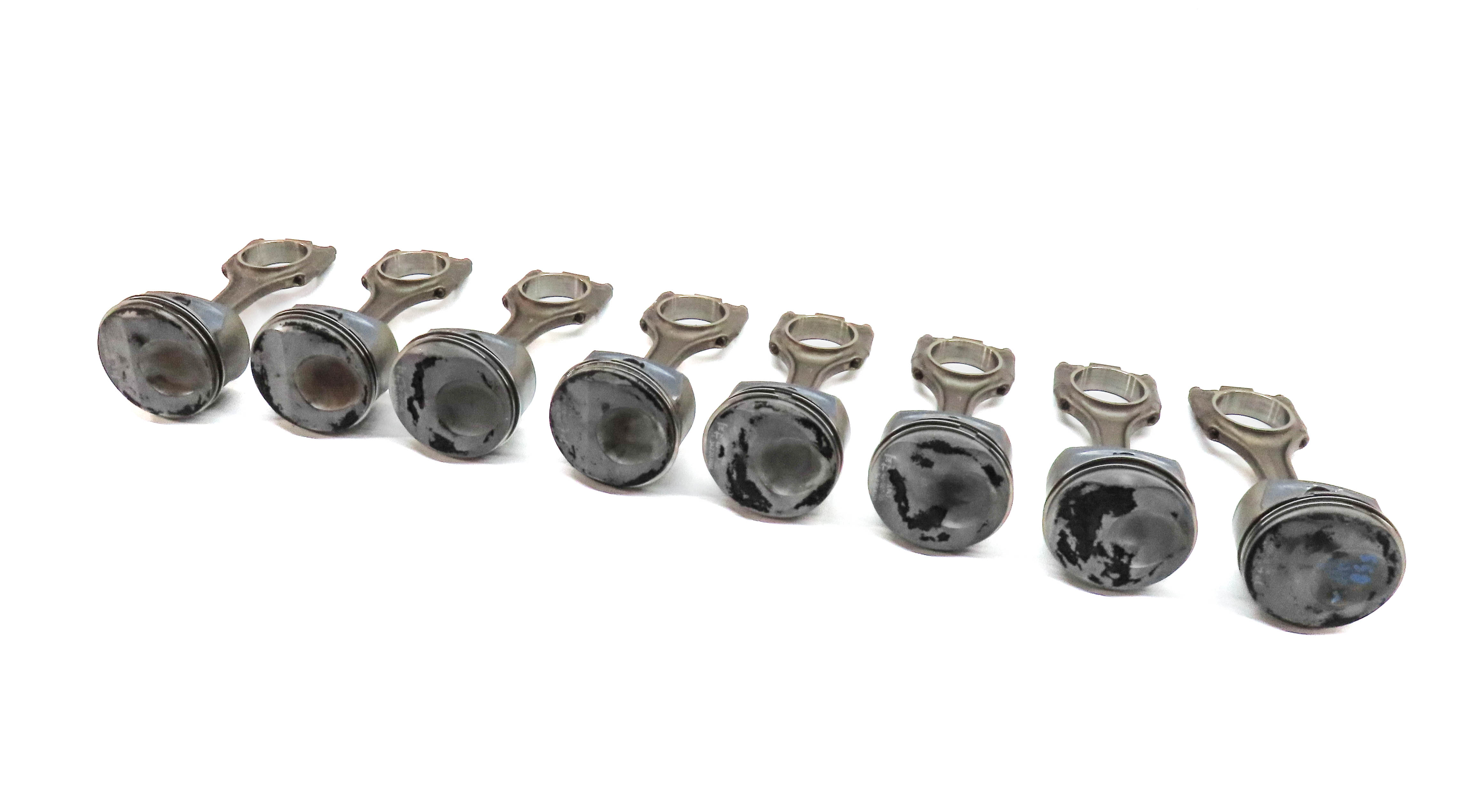 08-12 PORSCHE CAYENNE PANAMERA (958 970) 3.6L M46 4.8L M48 ENGINE PISTON SET/6 — exact item pictured